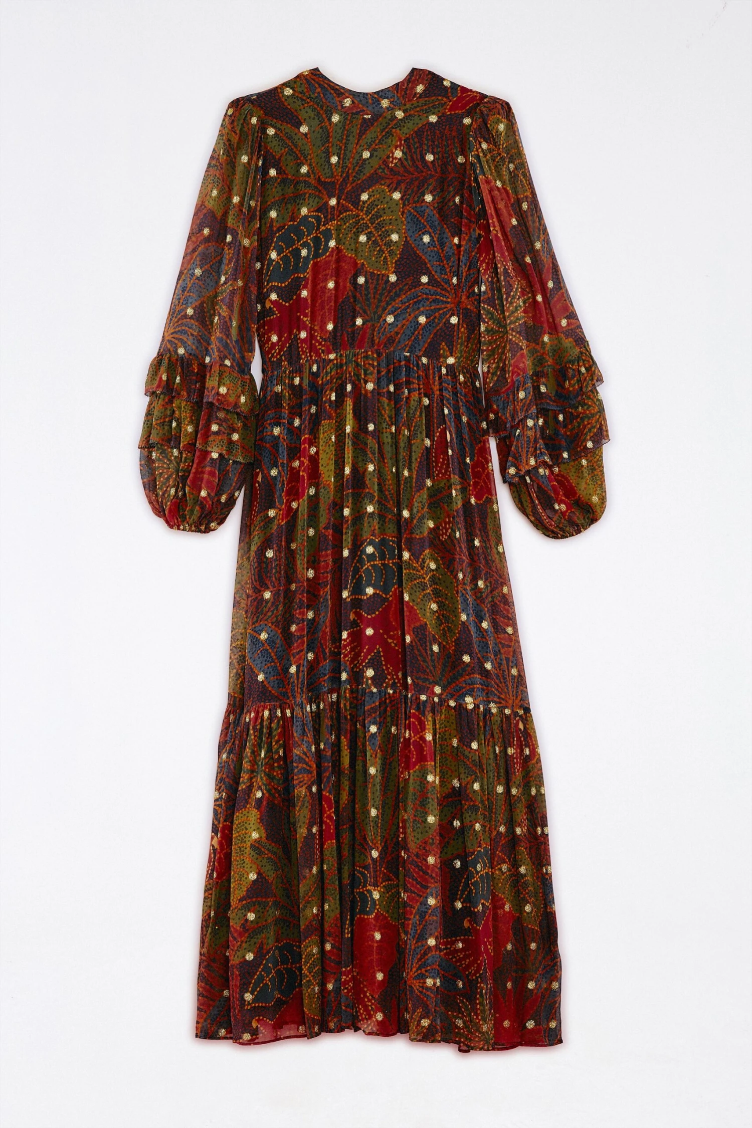 Farm Rio Black Rainforest Maxi Dress 4 Farm Rio Black Rainforest Maxi Dress - Image 4