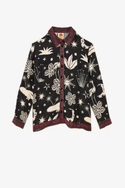 Farm Rio Black & White Cerrado Sky Shirt 9 Farm Rio Black & White Cerrado Sky Shirt -Outer Aura 302034 05 scaled