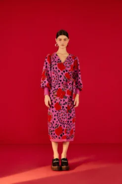 Farm Rio Pink Snake Fruit Sweater Dress -Outer Aura 302212 04 scaled