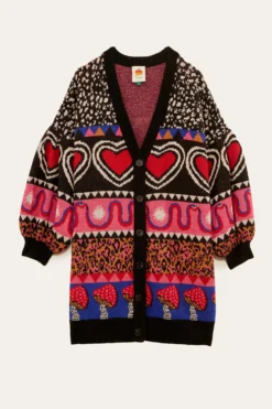 Farm Rio Graphic Elements Ainika Cardigan -Outer Aura 302217 05 scaled