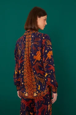 Farm Rio Navy Animal Sky Shirt 7 Farm Rio Navy Animal Sky Shirt -Outer Aura 303857 03