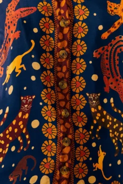 Farm Rio Navy Animal Sky Shirt 8 Farm Rio Navy Animal Sky Shirt -Outer Aura 303857 04