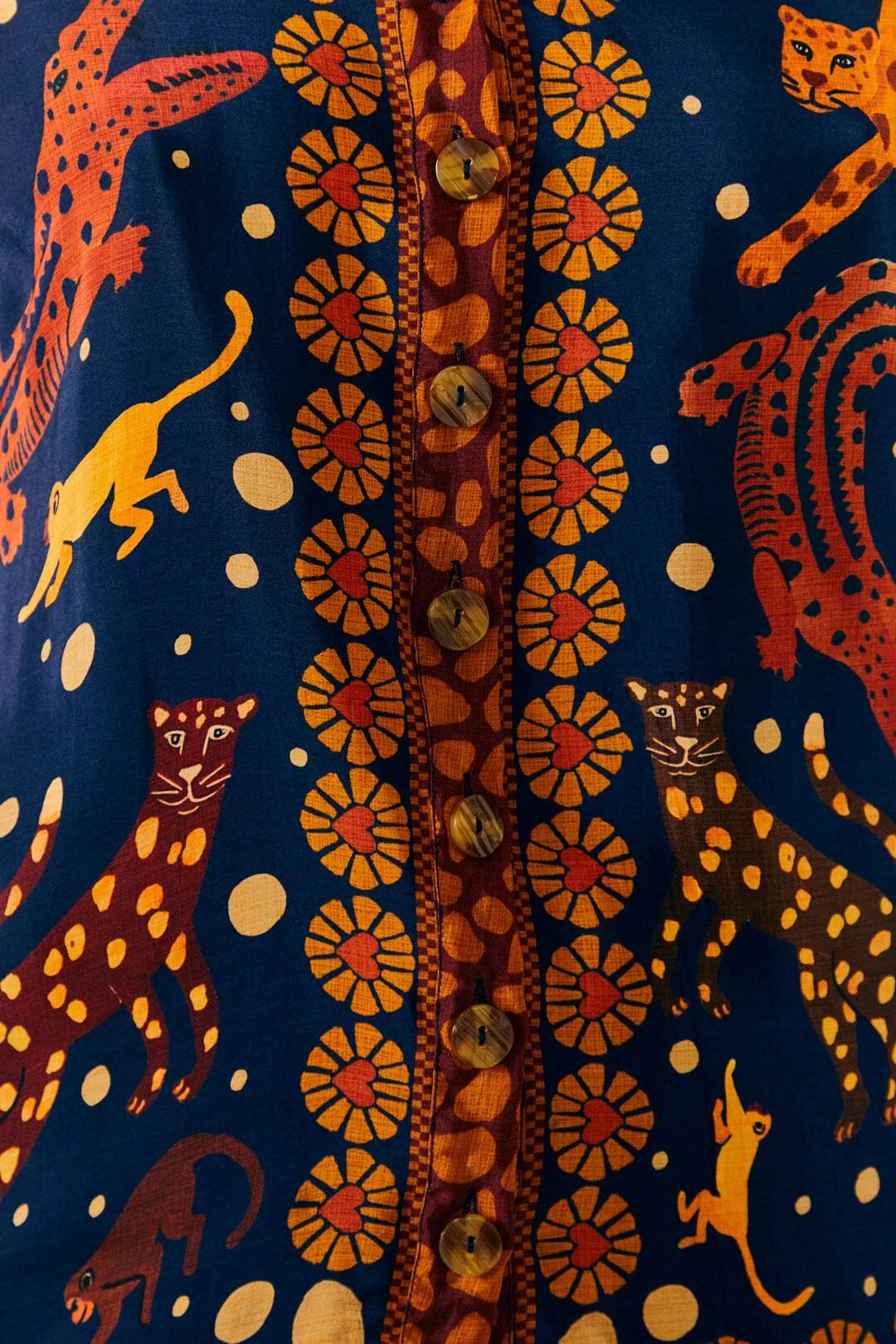 Farm Rio Navy Animal Sky Shirt 4 Farm Rio Navy Animal Sky Shirt - Image 4