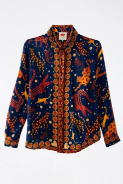 Farm Rio Navy Animal Sky Shirt 9 Farm Rio Navy Animal Sky Shirt -Outer Aura 303857 05
