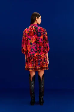 Farm Rio Pink Sweet Forest Blouse -Outer Aura 303876 03