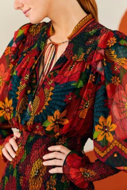 Farm Rio Macaw Ballet Ainika Maxi Dress -Outer Aura 303894 03