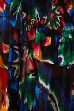 Farm Rio Black Chevron Forest Blouse -Outer Aura 303898 05