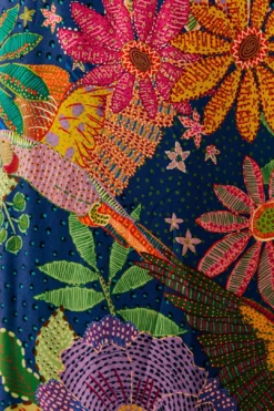 Farm Rio Navy Cool Macaw Maxi Dress -Outer Aura 303923 05