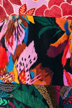 Farm Rio Lilac Mixed Prints Sweatshirt -Outer Aura 303954 04