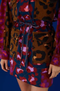 Farm Rio Mixed Leopards Canvas Jacket -Outer Aura 303960 03