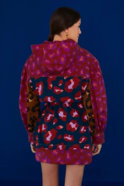 Farm Rio Mixed Leopards Canvas Jacket -Outer Aura 303960 04