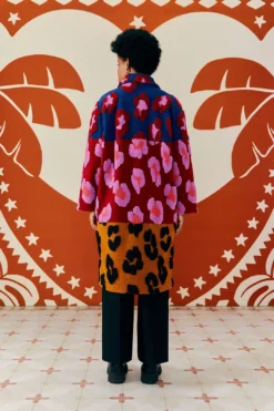 Farm Rio Mixed Leopards Fleece Coat 9 Farm Rio Mixed Leopards Fleece Coat -Outer Aura 304114 04