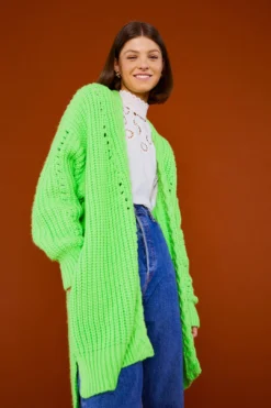 Farm Rio Lime Green Cardigan