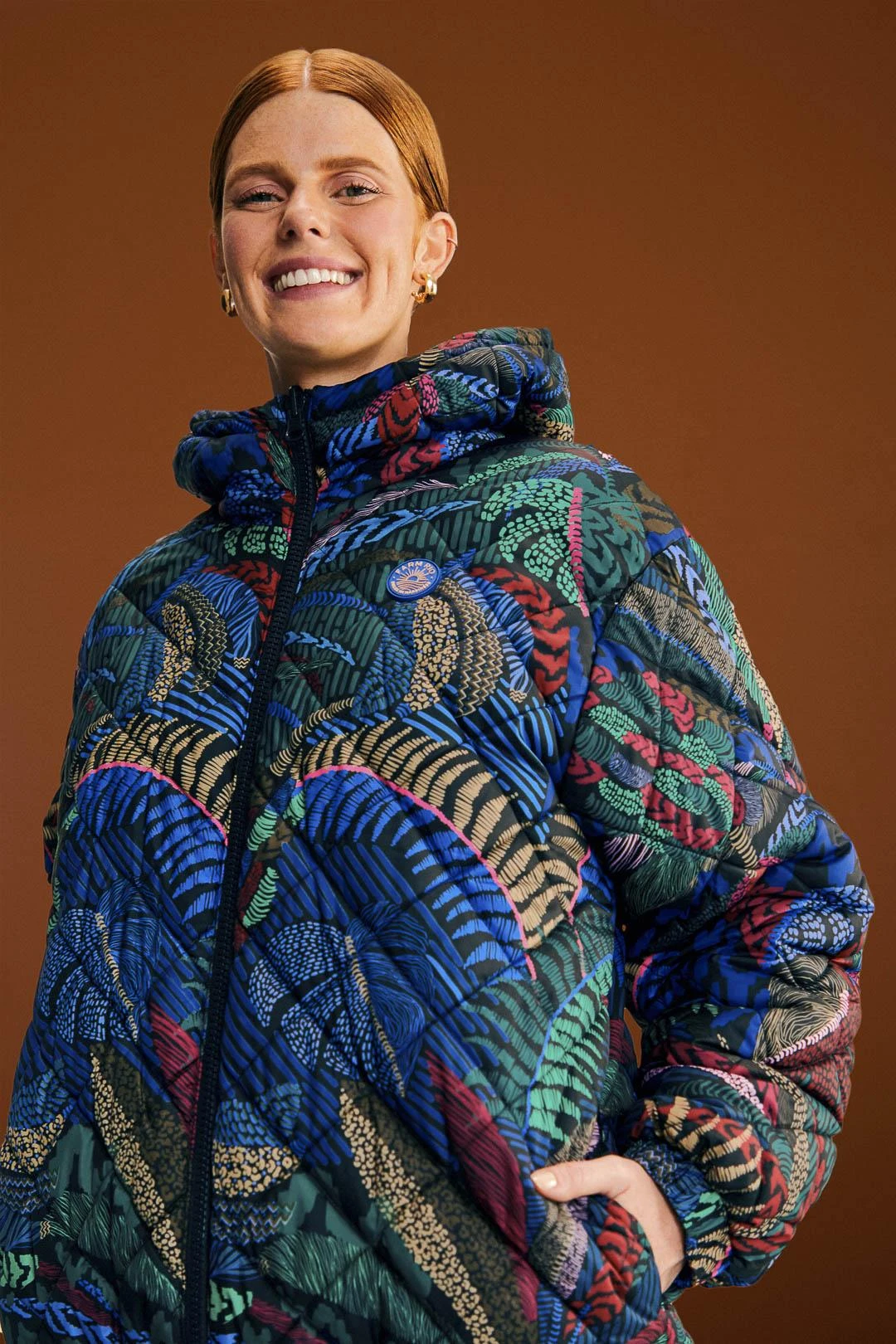 Farm Rio BlackMacaw Forest Reversible Puffer Jacket 2 Farm Rio BlackMacaw Forest Reversible Puffer Jacket - Image 2