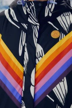 Farm Rio Black Graphic Toucans Ski Puffer Jacket -Outer Aura 304125 07 scaled