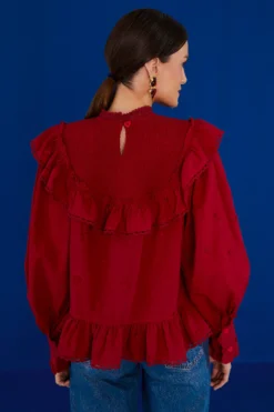 Farm Rio Red 3D Hearts Blouse 7 Farm Rio Red 3D Hearts Blouse -Outer Aura 304148 03