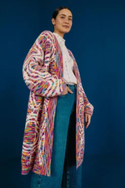 Farm Rio Multicolored Wild Hearts Cardigan