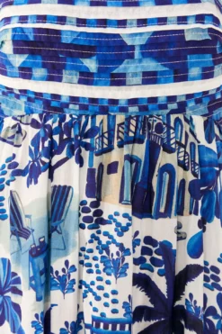 Farm Rio Sweet Rio Tie Strap Maxi Dress -Outer Aura 306061 05