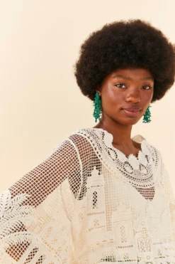 Farm Rio Off-White Morada Boa Guipire Blouse 7 Farm Rio Off-White Morada Boa Guipire Blouse -Outer Aura 306104 03