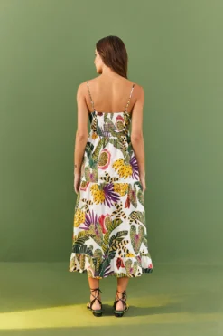 Farm Rio Striped Forest Maxi Dress -Outer Aura 306204 03