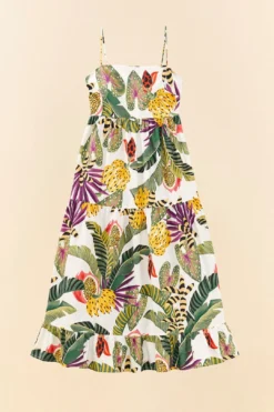 Farm Rio Striped Forest Maxi Dress -Outer Aura 306204 05