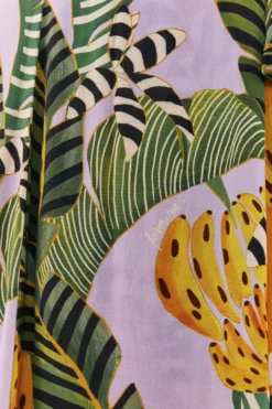 Mixed Striped Bananas Maxi Wrap Dress 10 Mixed Striped Bananas Maxi Wrap Dress -Outer Aura 306207 05