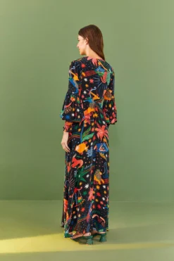Farm Rio Zodiac Maxi Dress 9 Farm Rio Zodiac Maxi Dress -Outer Aura 306214 04