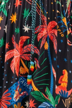 Farm Rio Zodiac Maxi Dress 10 Farm Rio Zodiac Maxi Dress -Outer Aura 306214 05