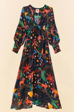Farm Rio Zodiac Maxi Dress 11 Farm Rio Zodiac Maxi Dress -Outer Aura 306214 06 1