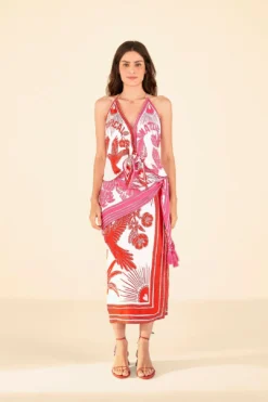 Farm Rio Tropical Dream Lenzing™ Ecovero™ Viscose Halter Blouse