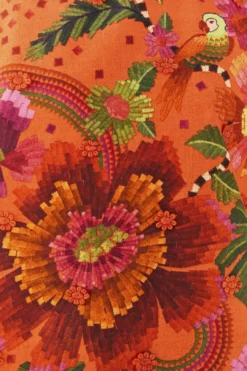 Farm Rio Orange Blooming Garden Blouse 10 Farm Rio Orange Blooming Garden Blouse -Outer Aura 306226 05