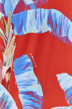 Farm Rio Red Sweet Jungle Organic Cotton T-Shirt -Outer Aura 306256 05