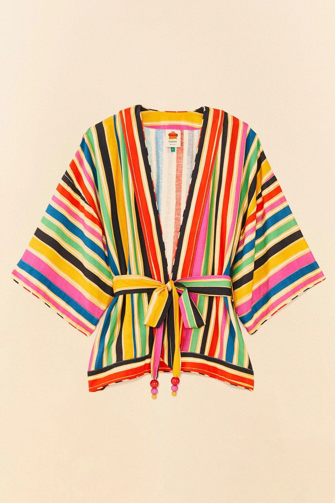 Farm Rio Rainbow Stripes Kimono 5 Farm Rio Rainbow Stripes Kimono - Image 5