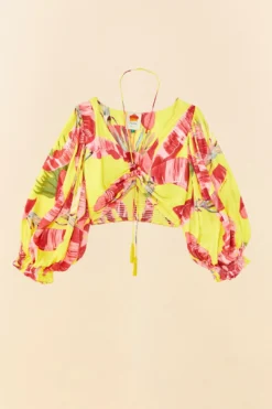 Farm Rio Lime Sweet JungleLenzing™ Ecovero™ Viscose Crop Top 9 Farm Rio Lime Sweet JungleLenzing™ Ecovero™ Viscose Crop Top -Outer Aura 306305 06