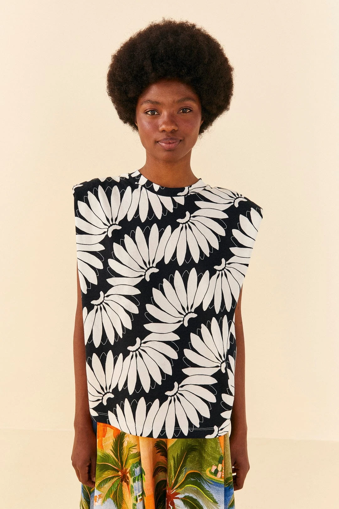 Farm Rio Black Copacabana Organic Cotton T-Shirt 1 Farm Rio Black Copacabana Organic Cotton T-Shirt