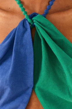 Farm Rio Blue And Green Crop Top 6 Farm Rio Blue And Green Crop Top -Outer Aura 306345 03