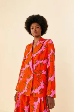 Farm Rio Pink Copacabana Blazer