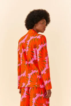 Farm Rio Pink Copacabana Blazer -Outer Aura 306369 04