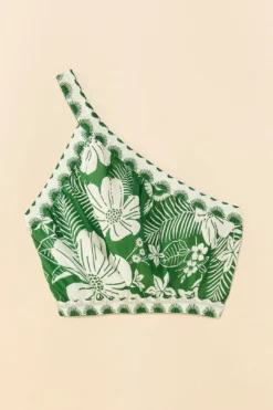 Farm Rio Off-White Macaw Elegance Crop Top -Outer Aura 306377 05