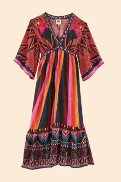 Macaw Show Maxi Dress -Outer Aura 306389