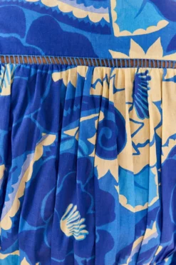 Farm Rio Blue Tropical Groove Blouse -Outer Aura 306650 04