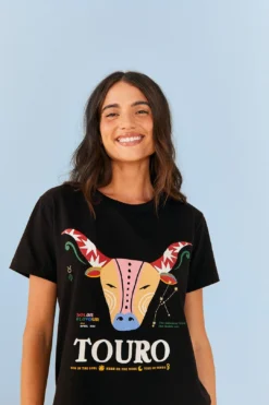 Farm Rio Taurus Zodiac Organic Cotton T-Shirt
