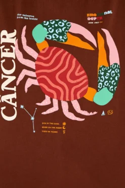 Farm Rio Cancer Zodiac Organic Cotton T-Shirt -Outer Aura 306692 04