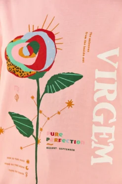 Farm Rio Virgo Zodiac Organic Cotton T-Shirt -Outer Aura 306694 04