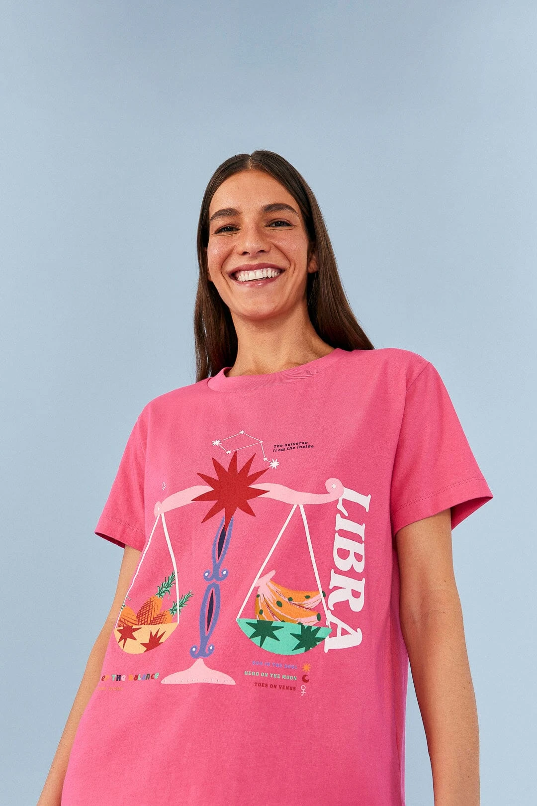 Farm Rio Libra Zodiac Organic Cotton T-Shirt 1 Farm Rio Libra Zodiac Organic Cotton T-Shirt