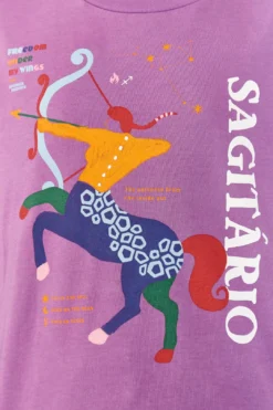 Farm Rio Sagittarius Zodiac Organic Cotton T-Shirt -Outer Aura 306697 03