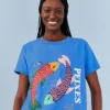 Farm Rio Pisces Zodiac Organic Cotton T-Shirt