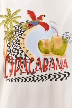 Farm Rio White Copacabana Organic Cotton T-Shirt -Outer Aura 306708 04