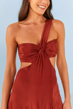 Farm Rio Brown Maxi Dress -Outer Aura 306899 03