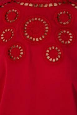 Farm Rio Red Romantic Blouse -Outer Aura 308188 04